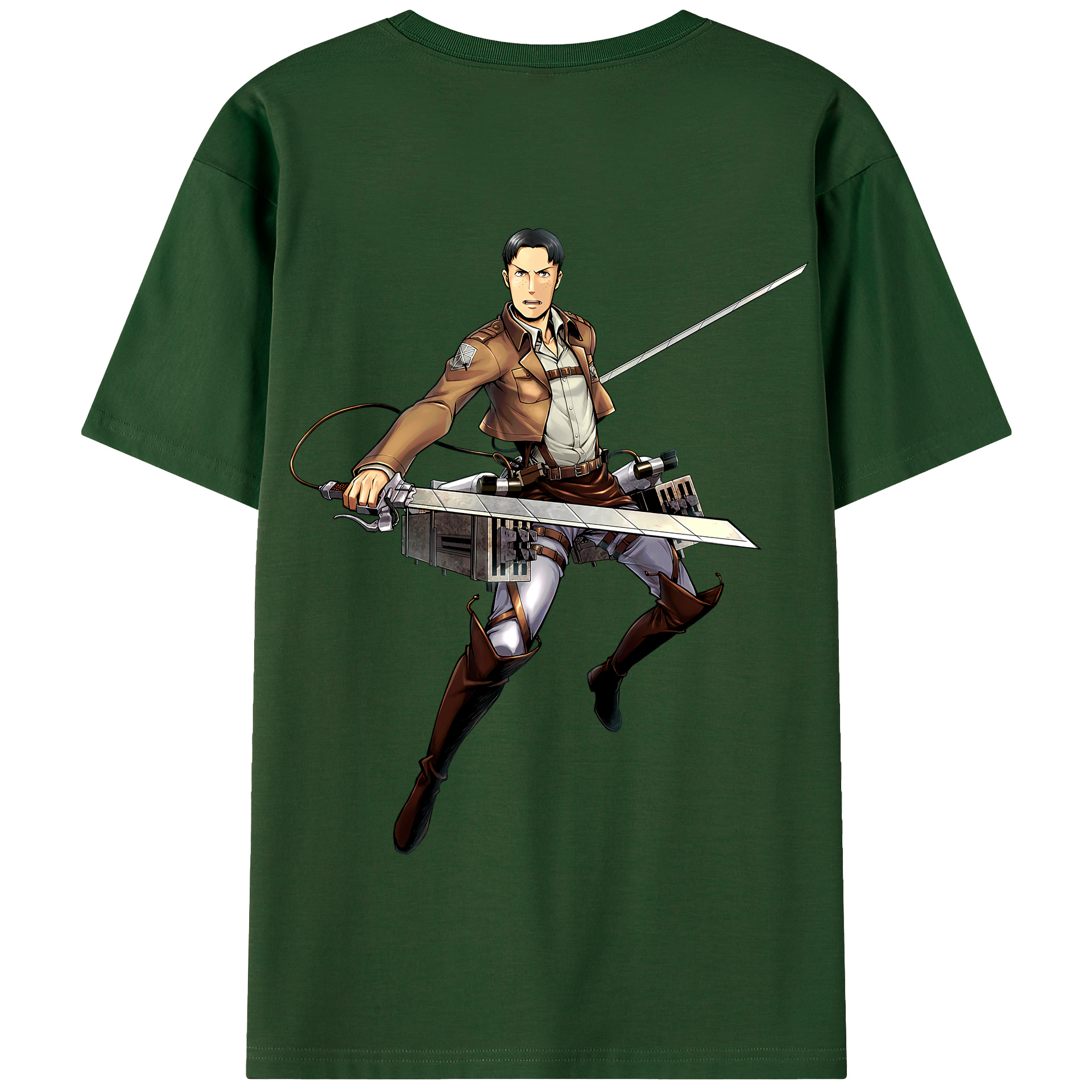 （画像用） 進撃の巨人 Attack on Titan 綿100％半袖Tシャツ（背面プリント）